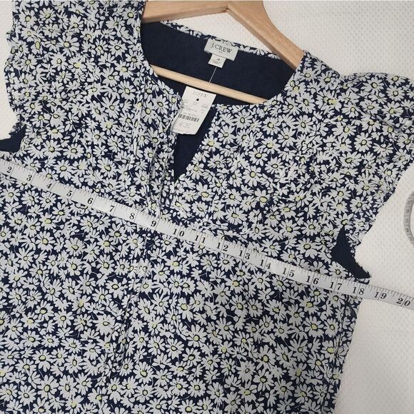 J Crew eyelet sleeveless floral shift dress side pockets lined - Picture 12 of 12